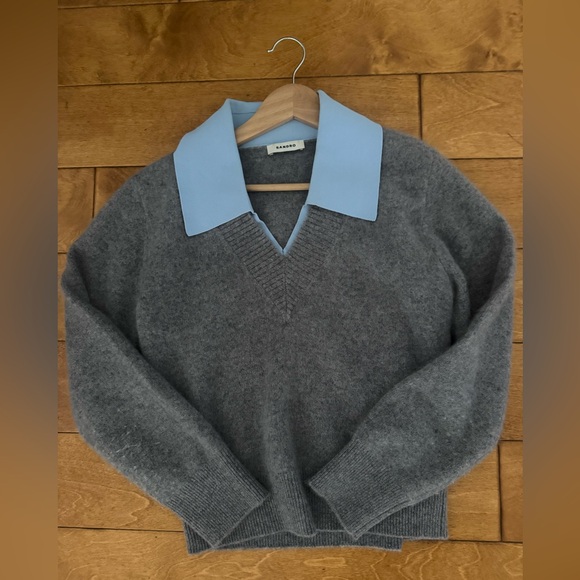 Sandro wool double neck sweater size 0 / XS - Picture 4 of 5